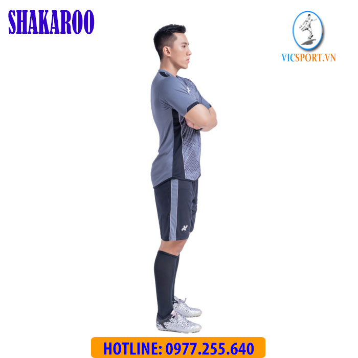 ÁO ĐÁ BANH SHAKAROO MÀU XÁM - Hình ảnh 2