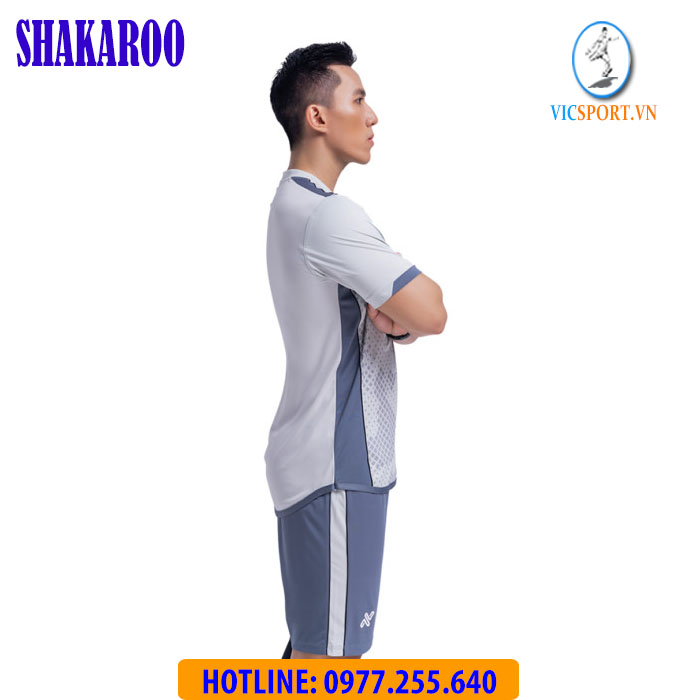 ÁO ĐÁ BANH SHAKAROO MÀU XÁM TRẮNG - Hình ảnh 3
