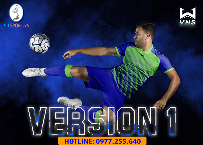 ÁO ĐÁ BANH VNS VERSION 1 MÀU XANH BÍCH - Hình ảnh 3