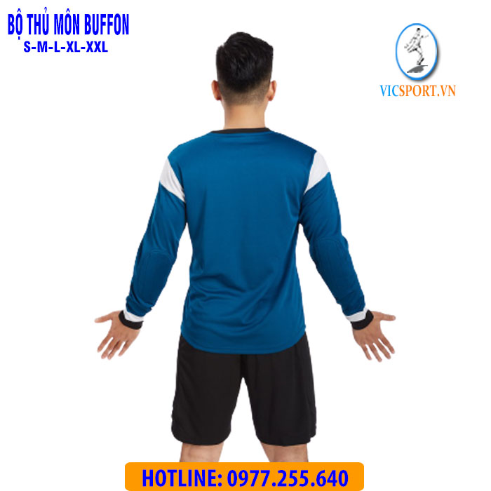 ÁO THỦ MÔN BUFFON MÀU XANH CỔ VỊT - Hình ảnh 3