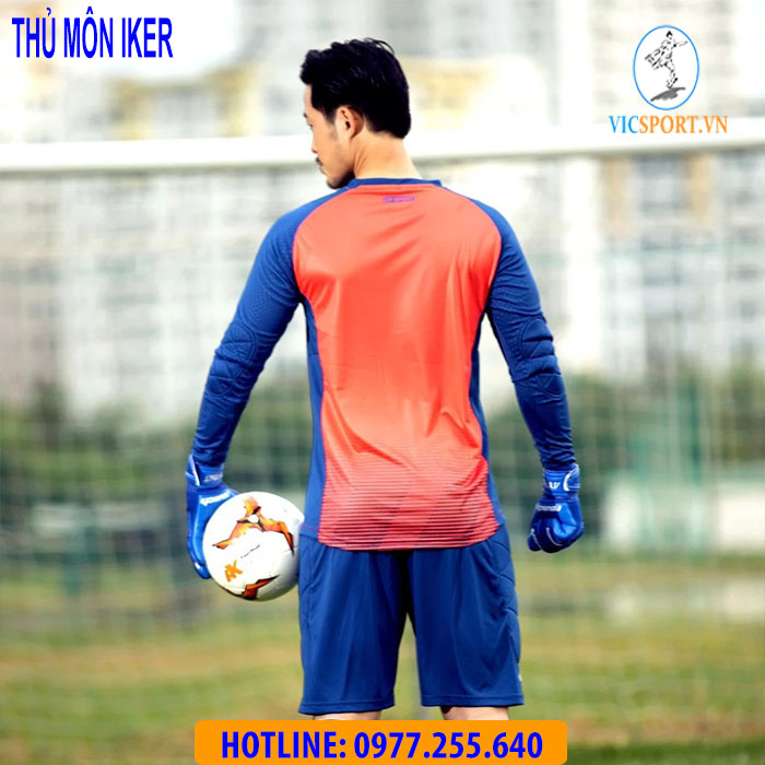 ÁO THỦ MÔN IKER MÀU ĐỎ CAM - Hình ảnh 9