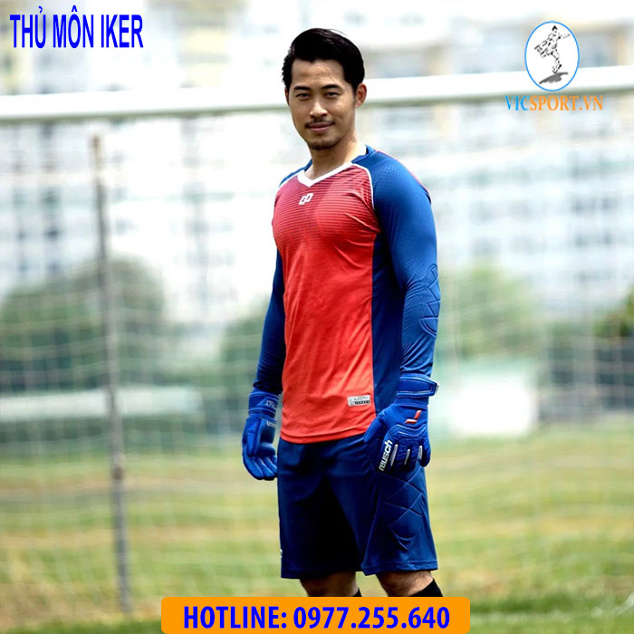 ÁO THỦ MÔN IKER MÀU ĐỎ CAM - Hình ảnh 8