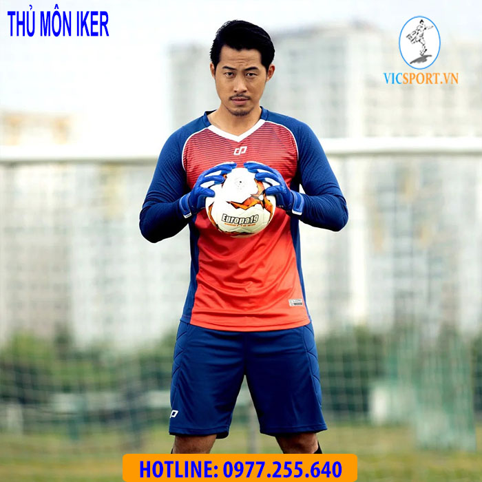 ÁO THỦ MÔN IKER MÀU ĐỎ CAM - Hình ảnh 7
