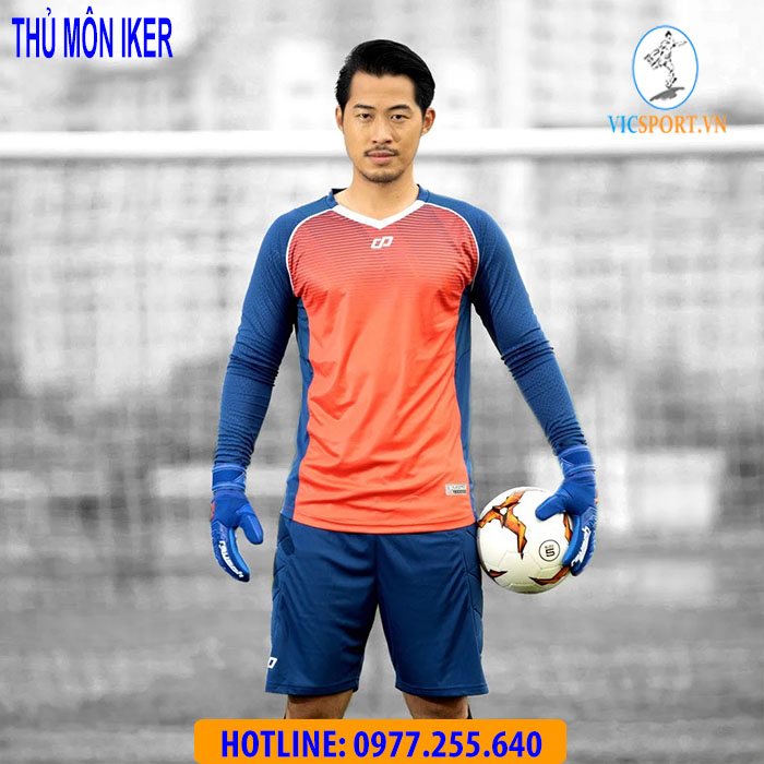 ÁO THỦ MÔN IKER MÀU ĐỎ CAM - Hình ảnh 6