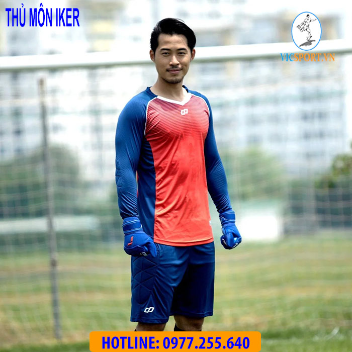 ÁO THỦ MÔN IKER MÀU ĐỎ CAM - Hình ảnh 5