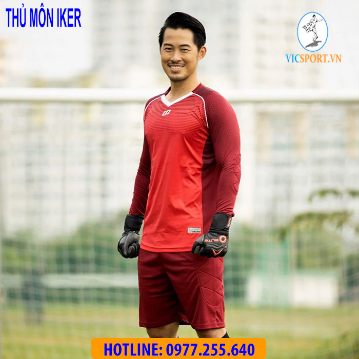 ÁO THỦ MÔN IKER MÀU ĐỎ - Hình ảnh 7