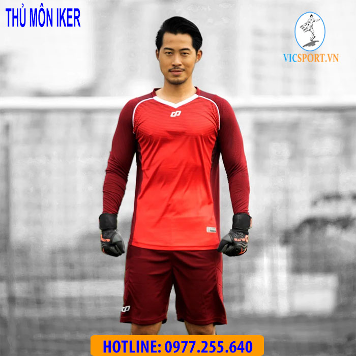 ÁO THỦ MÔN IKER MÀU ĐỎ - Hình ảnh 9