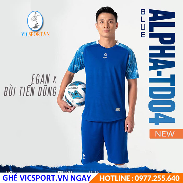 ÁO ĐÁ BANH ALPHA TD04 XANH BÍCH