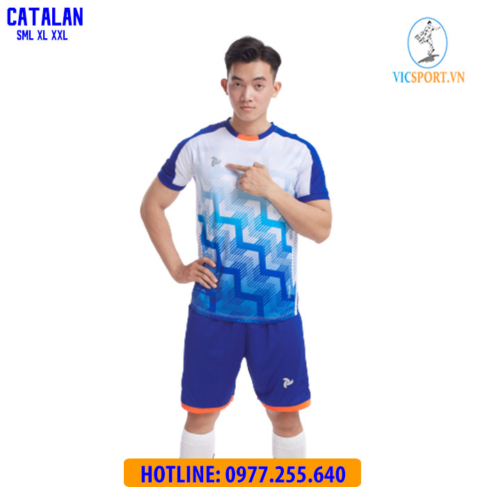 ÁO ĐÁ BANH CATALAN MÀU TRẮNG - Hình ảnh 8