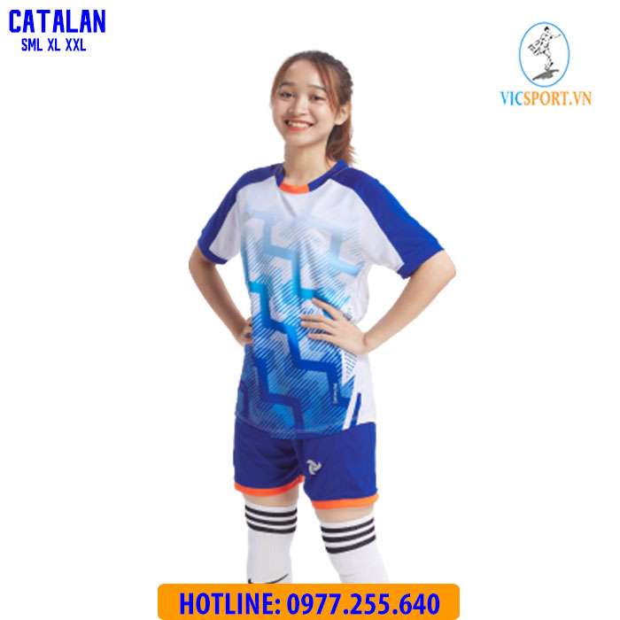 ÁO ĐÁ BANH CATALAN MÀU TRẮNG - Hình ảnh 7