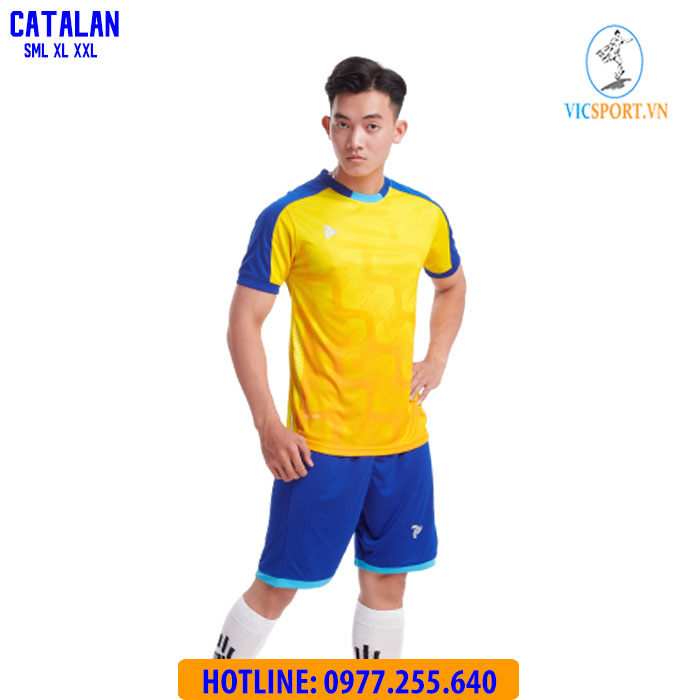 ÁO ĐÁ BANH CATALAN MÀU VÀNG - Hình ảnh 8