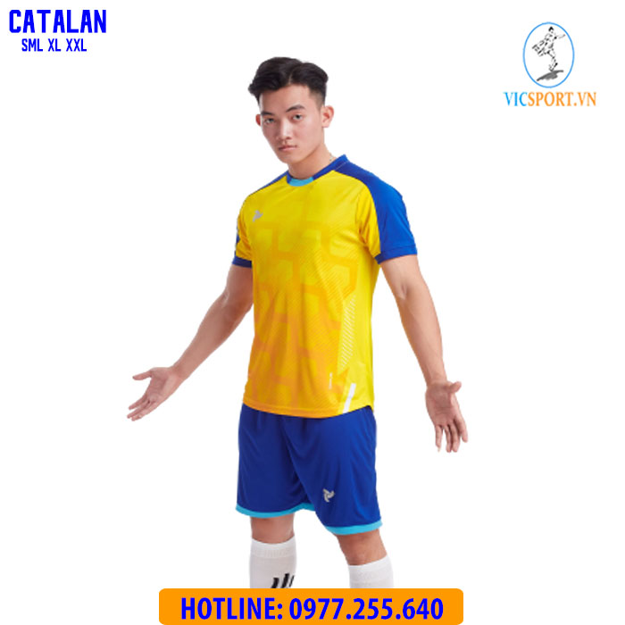 ÁO ĐÁ BANH CATALAN MÀU VÀNG - Hình ảnh 7