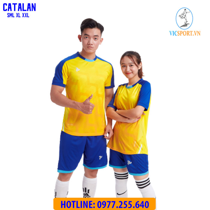 ÁO ĐÁ BANH CATALAN MÀU VÀNG - Hình ảnh 6