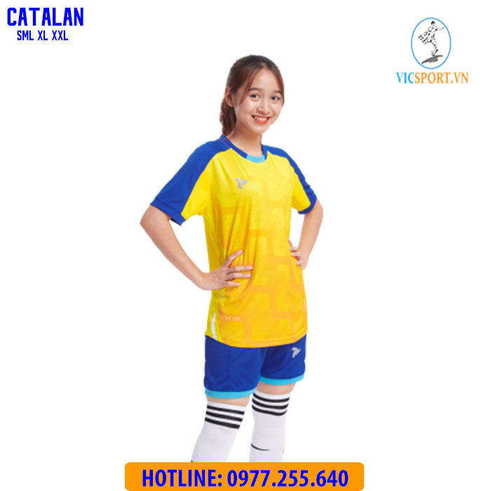 ÁO ĐÁ BANH CATALAN MÀU VÀNG - Hình ảnh 5