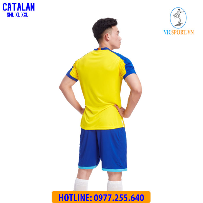 ÁO ĐÁ BANH CATALAN MÀU VÀNG - Hình ảnh 3