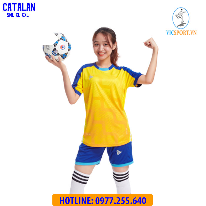 ÁO ĐÁ BANH CATALAN MÀU VÀNG - Hình ảnh 4