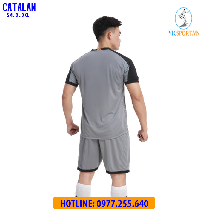 ÁO ĐÁ BANH CATALAN MÀU XÁM - Hình ảnh 9