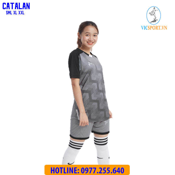 ÁO ĐÁ BANH CATALAN MÀU XÁM - Hình ảnh 5