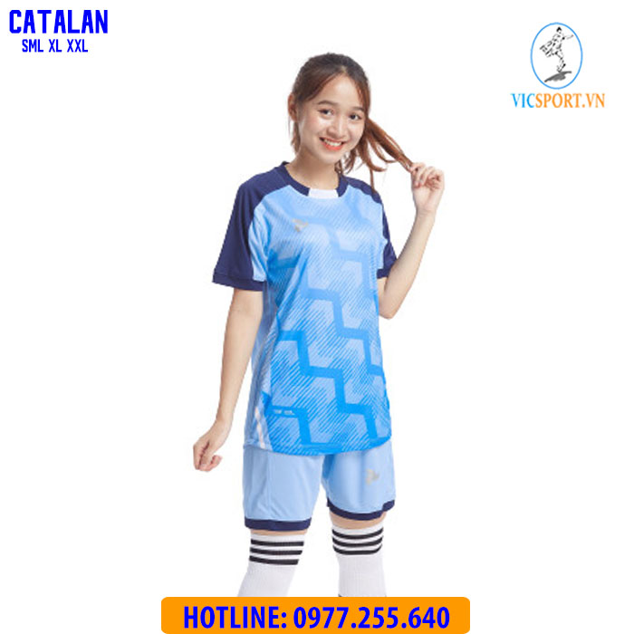 ÁO ĐÁ BANH CATALAN MÀU XANH BIỂN - Hình ảnh 5