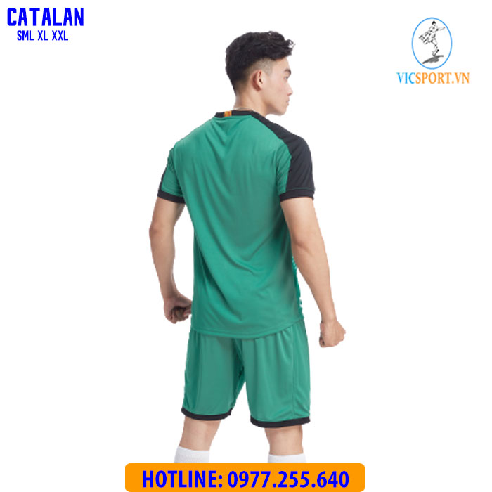 ÁO ĐÁ BANH CATALAN MÀU XANH LÁ - Hình ảnh 8
