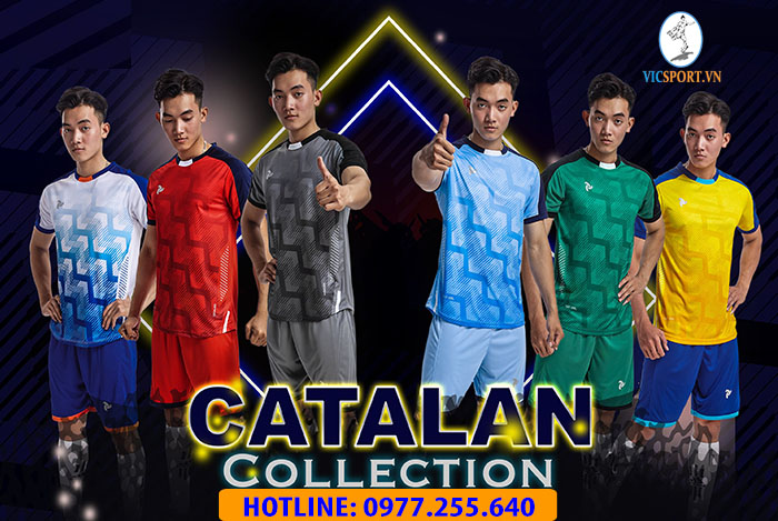 ÁO ĐÁ BANH CATALAN MÀU ĐỎ - Hình ảnh 2