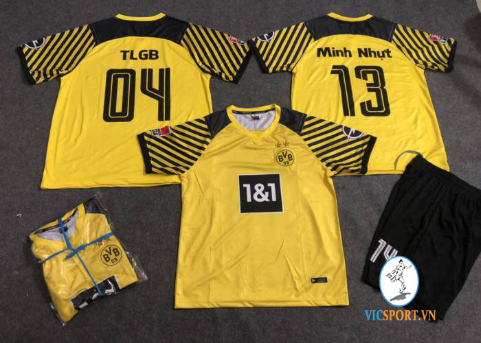 ÁO DORTMUND VÀNG 2021-2022 IN CHO KHÁCH - Hình ảnh 6