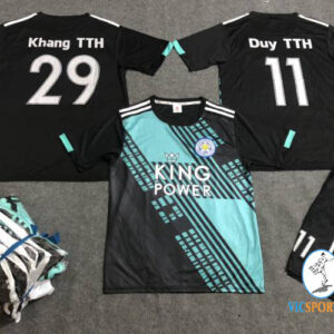 ÁO LEICESTER XANH LÝ 2021-2022 IN CHO KHÁCH