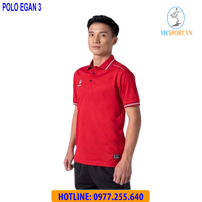 ÁO POLO EGAN 3 MÀU ĐỎ
