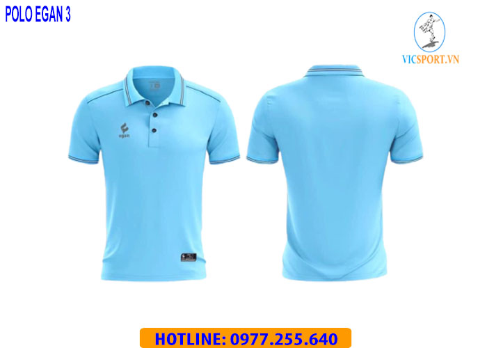 ÁO POLO EGAN 3 XANH BIỂN - Hình ảnh 2