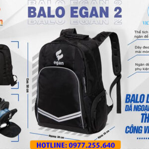 Balo thể thao Egan 2 màu đen