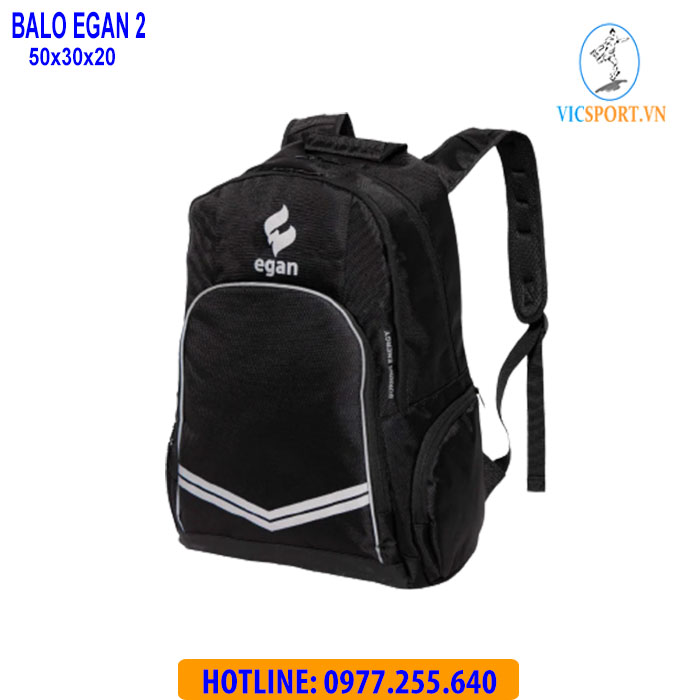 Balo thể thao Egan 2 màu đen - Hình ảnh 3