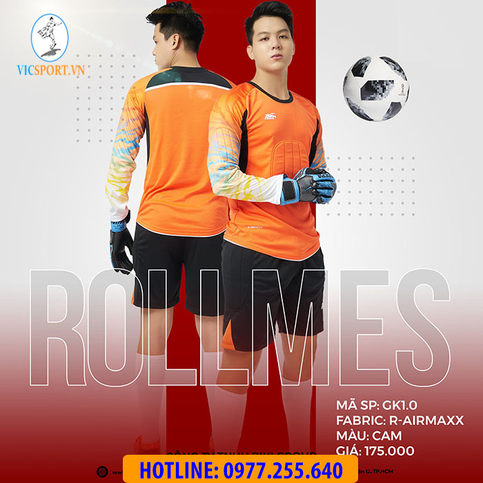 BỘ THỦ MÔN RIKI ROLLMES MÀU CAM - Hình ảnh 2