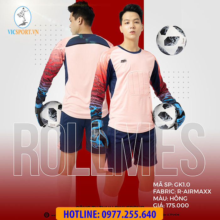 BỘ THỦ MÔN RIKI ROLLMES MÀU HỒNG - Hình ảnh 3