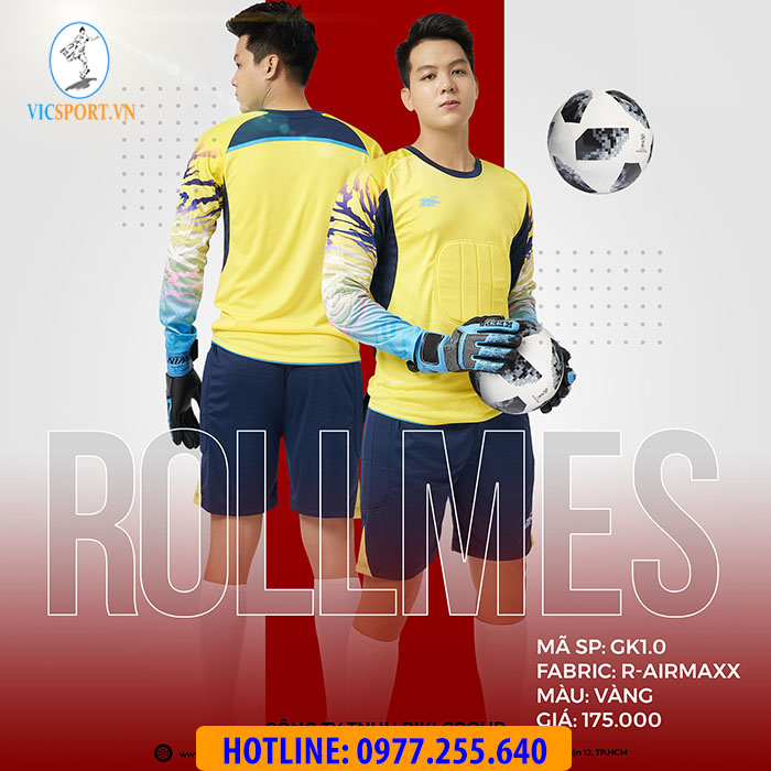 BỘ THỦ MÔN RIKI ROLLMES MÀU VÀNG - Hình ảnh 3