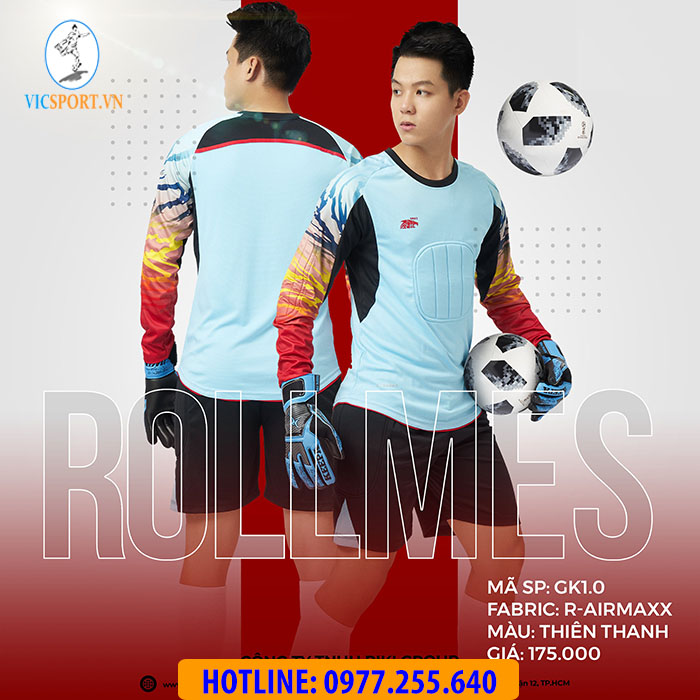 BỘ THỦ MÔN RIKI ROLLMES MÀU XANH BIỂN - Hình ảnh 3