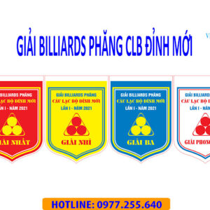 CỜ CÚP GIẢI BIDA ĐỈNH MỚI