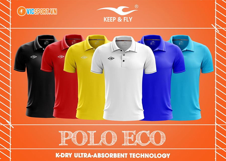 Áo thể thao polo di chuyển Keepfly Eco - Hình ảnh 19