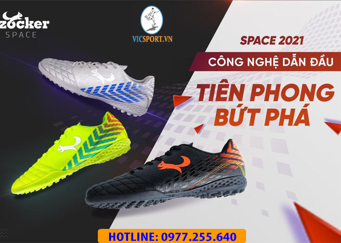 Giày đá banh Zocker Space màu xanh chuối - Hình ảnh 4