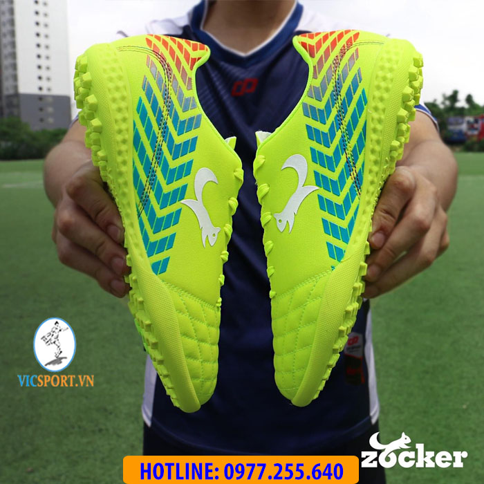 Giày đá banh Zocker Space màu xanh chuối - Hình ảnh 6
