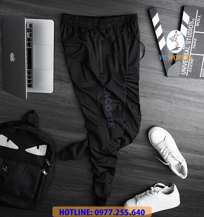JOGGER LASCOTE NAM LOGO PHẢN QUANG - Hình ảnh 5