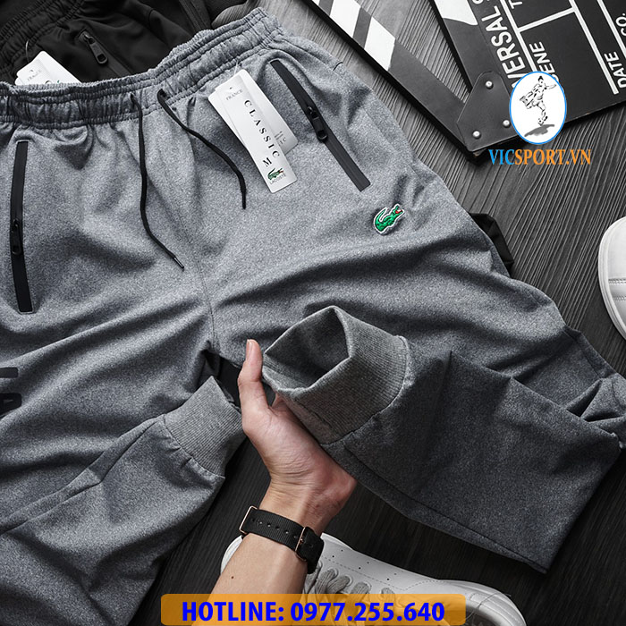 JOGGER LASCOTE NAM LOGO PHẢN QUANG - Hình ảnh 3