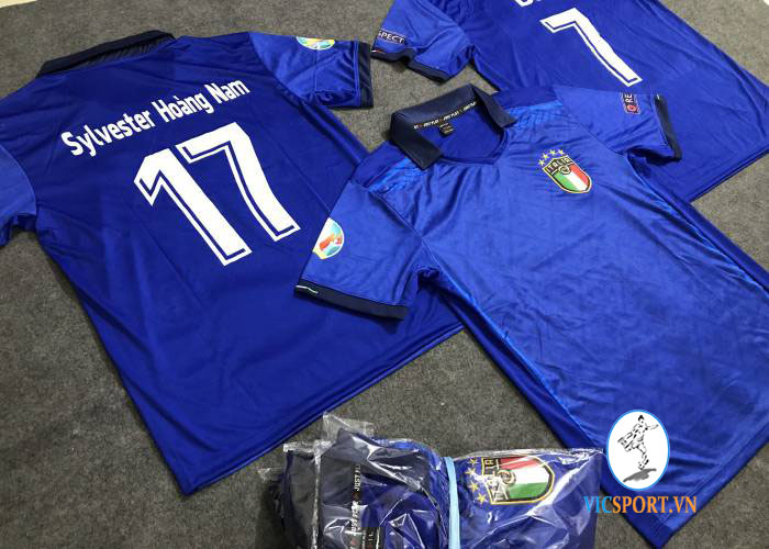 ÁO ITALIA 2021 SÂN NHÀ IN CHO KHÁCH - Hình ảnh 2