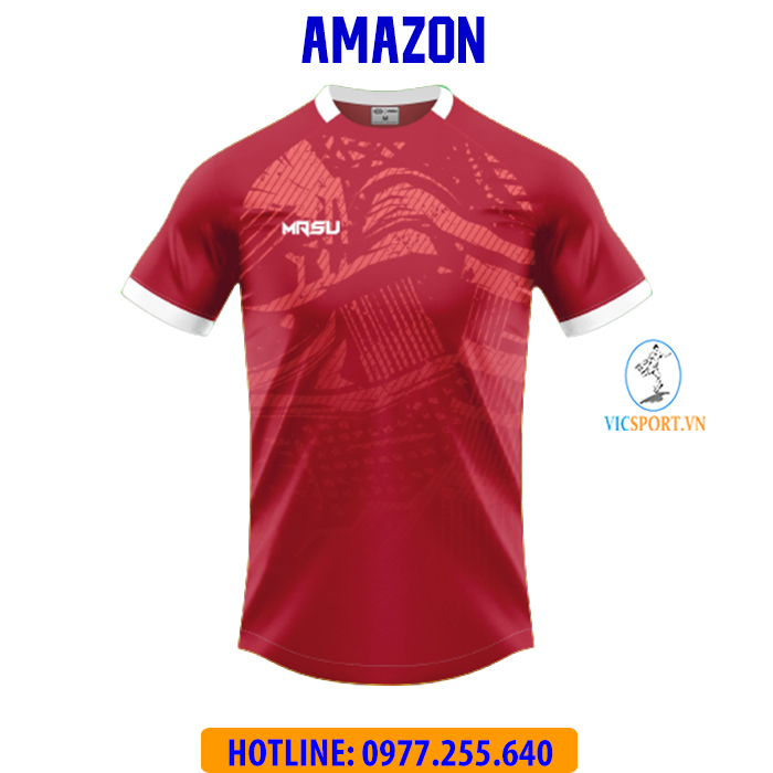 ÁO KHÔNG LOGO AMAZON MÀU ĐỎ - Hình ảnh 5
