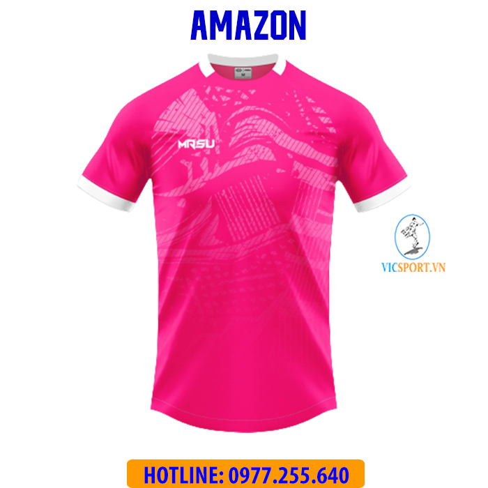 ÁO KHÔNG LOGO AMAZON MÀU HỒNG - Hình ảnh 5