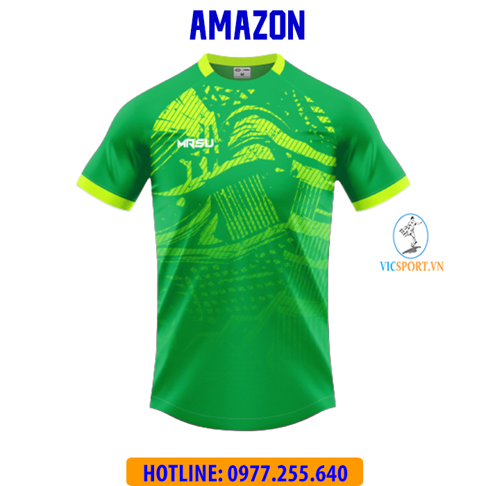 ÁO KHÔNG LOGO AMAZON MÀU XANH LÁ - Hình ảnh 5