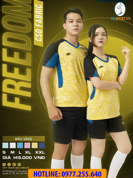 ÁO KHÔNG LOGO RIKI FREEDOM MÀU VÀNG - Hình ảnh 5