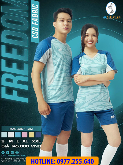 ÁO KHÔNG LOGO RIKI FREEDOM MÀU XANH DA - Hình ảnh 7