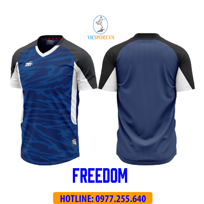 ÁO KHÔNG LOGO RIKI FREEDOM MÀU XANH ĐEN - Hình ảnh 4