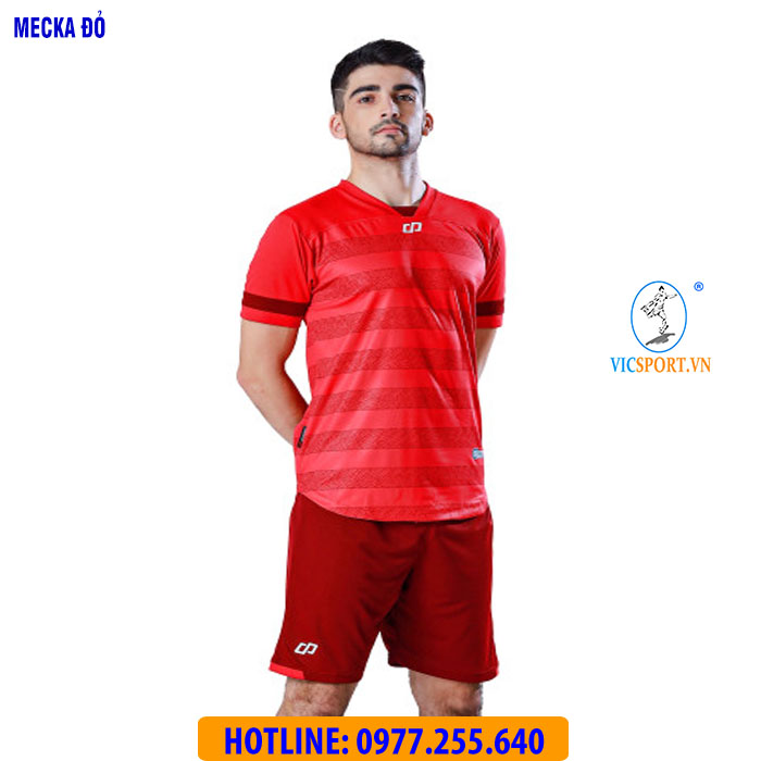 ÁO KHÔNG LOGO MECKA MÀU ĐỎ - Hình ảnh 9