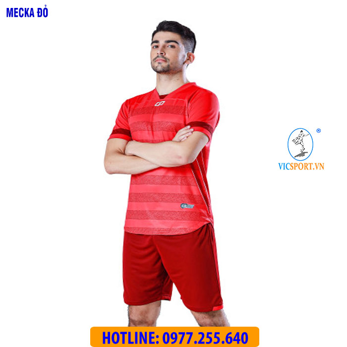 ÁO KHÔNG LOGO MECKA MÀU ĐỎ - Hình ảnh 8